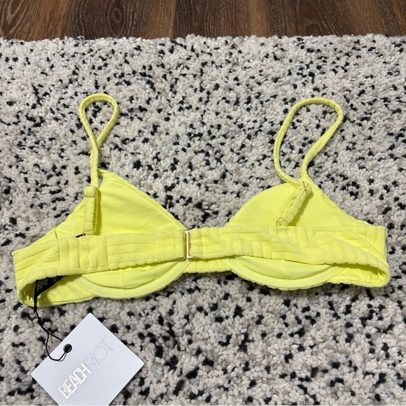 Beach Riot Yellow Bikini Top Large - Picture 9 of 11